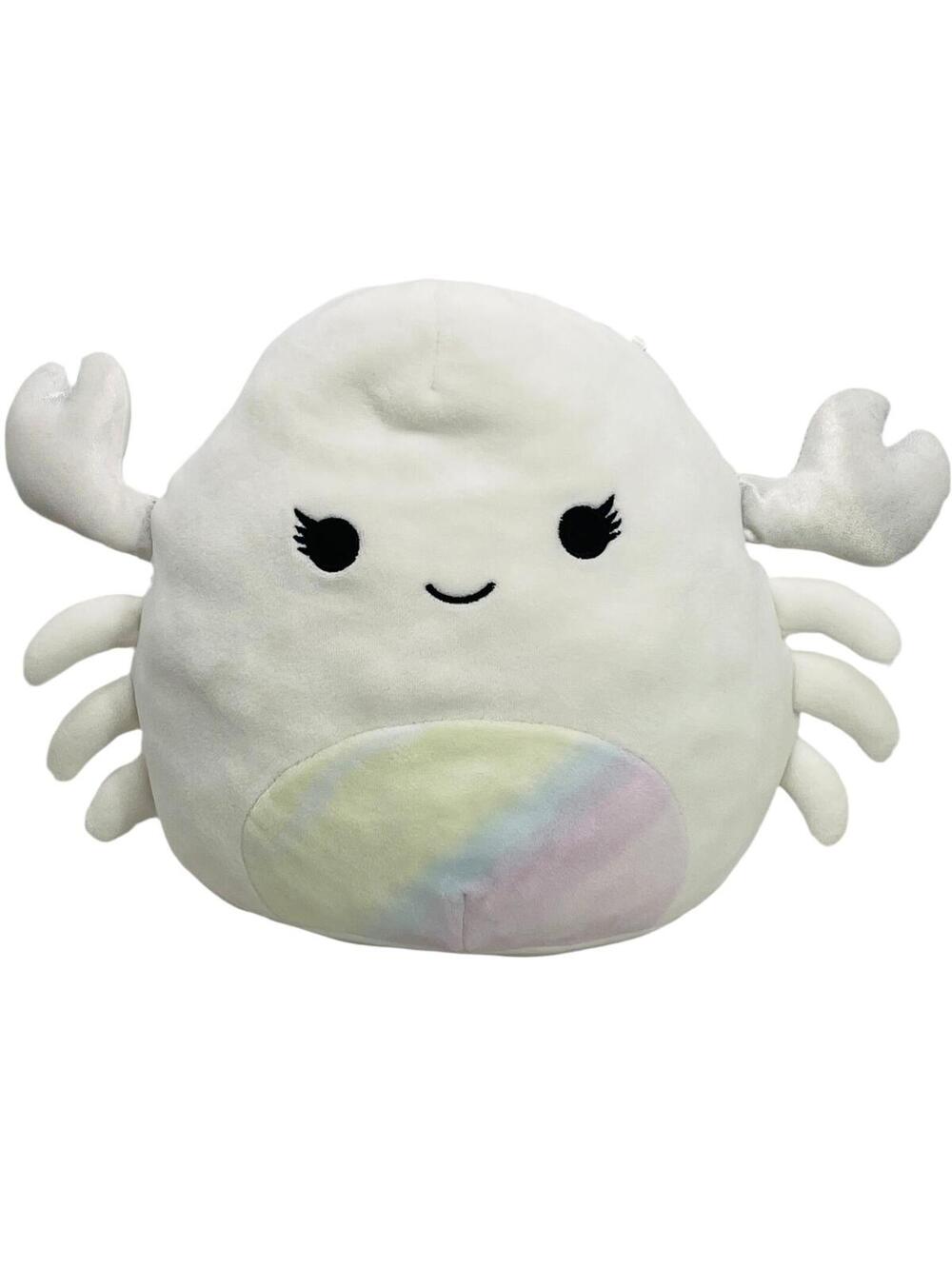 Squishmallows 8" Magela White Crab w/ Tie Dye Belly Freshly Laundered